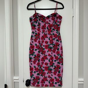 Floral Pink cocktail dress